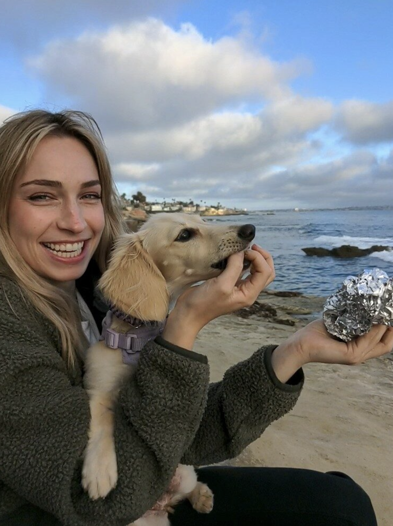 Poppy lives in San Diego, CA